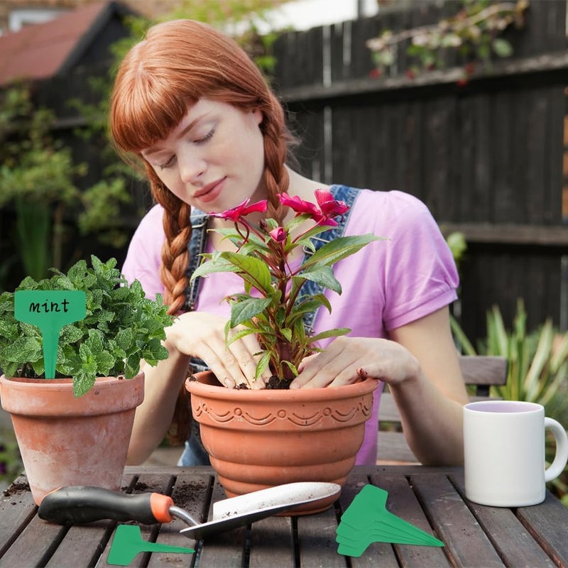 Bluckincle Plant Labels,200pcs Plant Name Tags,Green Plant Markers,Gardening Supplies,Garden Labels Outdoor Waterproof,Garden Markers,Plastic Plant Labels for Seedlings,Greenhouse Accessories,Plant Nursery - Image 5